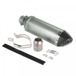 3851 mm metalliv&auml;rvi v&auml;ike kuusnurkne s&uuml;sinikkiust v&auml;rv kaldus saba, paigaldatav v&auml;ljalaske summuti koos sobivusega