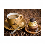 WCIC New Art Cloth Maitsev kohvitass &Scaron;okolaadikook Dekoratiivmaal Kodu Taust Seinakaunistus Rippmaal