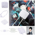 Anime Tokyo Ghoul Kaneki Ken Blinder White Eye Patch Single Eyed Mask Cosplay Props Shopping Carni