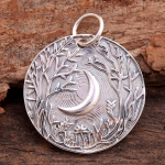 Forest Moon ripats, h&otilde;beehted, 925 sterling h&otilde;be, Statement ehted, unisex ripats, kingitused talle