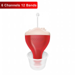 N&auml;htamatud minikuuldeaparaadid N&auml;htamatu traadita digitaalse heli heliv&otilde;imendi vanematele CIC-i kuulamise reguleerimise t&ouml;&ouml;riistadele punane