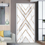 PVC veekindel uksekleebis valge puit isekleepuv tapeet uksed renoveerimine elutuba magamistoa sisekujundus Peel and Stick plakat MT-2148