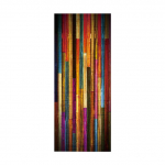 Retro puidust uksekleebis seinamaaling 3D Vision tapeet elutuppa DIY seinakleebised PVC vin&uuml;&uuml;list ukseplakat Kodukaunistus 90x200cm