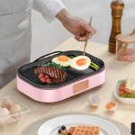 900 W spetsiaalne nakkumatu minimalmist v&auml;ike elektriline omlettgrill elektrilise majapidamises kasutatava ruudukujulise praadiga praepanniga EU PLUG