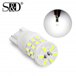 1tk keraamiline T10 W5W 194 168 LED pirn 3014 30SMD automaatse lugemisega numbrim&auml;rgi valguse markerlamp kiilu k&uuml;lgmise pirni auto tuled 6000K valge 12V