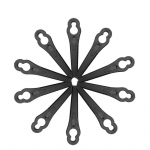 200/100/50/10 tk/pakk l&otilde;iketera murutrimmeri nuga Aiat&ouml;&ouml;riistade osad plastikust l&otilde;iketerad murutrimmerile V&otilde;sal&otilde;ikuri varuosa 50pcs