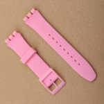 Silikoonrihm Swatchile Pehme TPU kellarihm 17 mm 19 mm kummist rihm meestele Naiste v&ouml;&ouml; randmepael 20 mm k&auml;ekella tarvikud 17mm
