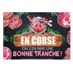 Les Tr&eacute;sors De Lily [R1638] &ndash; klaasist l&otilde;ikelaud / rannaalus  Corsica  (Korsikal saame sellest korraliku t&uuml;ki! ) - 30x20 cm must