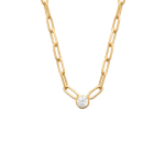 Les Tr&eacute;sors De Lily [R5800] - kullatud kaelakee  Cl&eacute;opatra  valge kuld - 45 cm 3 mm (tromboon) valge