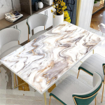 Isekleepuvad marmorist lauaarvuti kleebised Arvuti lauaplaat S&ouml;&ouml;gilaud Renoveeri Tapeet Diivanilaua kleebised Avaleht 60x90cm(one-piece)