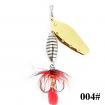 FISH KING Spinner Baits 6g 12g 16g Lusikas kalap&uuml;&uuml;gi landid haugi metallist rihm k&otilde;rge konks Faux bass kalap&uuml;&uuml;gi landid kalap&uuml;&uuml;gi landid 8.3cm/16g kuld