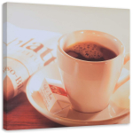 L&otilde;uenditr&uuml;kk Kohvitass ja ajaleht 30x30 beež