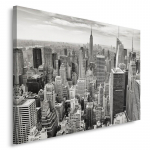 L&otilde;uendiprint New York City Panorama 60x40 must/valge