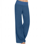 (Qunide) Naiste mood &uuml;hev&auml;rvilised sirge s&auml;&auml;rega p&uuml;ksid, vabad kodu vabaaja keskmise v&ouml;&ouml;kohaga p&uuml;ksid M sinine