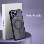 S&uuml;sinikkiust mustriga matt telefoni&uuml;mbris iPhone'ile 14 13 12 11 Pro Max Magsafe juhtmevaba laadimise magnetiline mobiiltelefoni kate Funda For iPhone12 Pro Max lilla