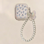 Blue Butterfly Ins Crystal Glitter armas multikas juhtmevaba Bluetooth-k&otilde;rvaklappide &uuml;mbris Apple Airpod 1 Pro 3 2 2. 2023 pehme kasti jaoks For Airpods Pro