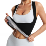 Naiste Sweat Waist Trainer Vest Saunakost&uuml;&uuml;m Kompressioons&auml;rk Fitness Treening Tank Top Thermo Body Shaper Salendav Vormr&otilde;ivad S must/h&otilde;be