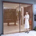 Uus suure suurusega magnetiline s&auml;&auml;sev&otilde;rk suvine k&auml;rbset&otilde;rje uste kardinad v&otilde;rgusilma automaatselt sulguv ukseekraan Magic v&otilde;rgusilma k&ouml;&ouml;giekraan 180 X 260 CM