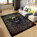 Viikingite P&otilde;hjamaade m&uuml;toloogia Odini piirkonna vaip, vaibavaip elutoa diivani uksemattide kaunistamiseks, laste m&auml;ngu libisemiskindel p&otilde;randamatt 40x60cm