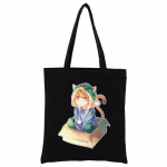 Jaapani anime Noragami Kawaii Stray God YATO Must l&otilde;uendiprint Ostukotid T&uuml;drukud Mood Elu vabaajapakk K&auml;ekott 24*26cm