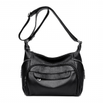 Kvaliteetne pehmest ehtsast nahast k&auml;ekott Naistele Luksuslik rahakott Disainer mitme taskuga Crossbody &otilde;lakott naistele 2023 veisenahast kott 36cm 10cm 22cm must