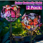 Veekindlad LED-liblikas valgustid p&auml;ikeseenergial t&ouml;&ouml;tavad muruaia v&auml;lisvalgustid