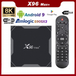 X96 MAX Plus Smart TV Box Android 9.0 Amlogic S905X3 Quad Core 4GB 64GB 32GB 8K HD TVBOX Dual Wifi BT 1000M H.265 X96Max Plus digiboks 2GB 16GB EU Plug (2 & 16GB)