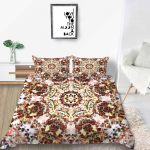 3D Bohemian tekikattega padjap&uuml;&uuml;r 2 v&otilde;i 3 mantratr&uuml;kiga voodipesukomplektid &uuml;heinimesevoodi kaheinimesevoodi t&auml;issuuruses pestav &uuml;lipehme lukuga voodipesu DE 100x135cm