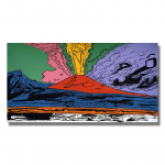 Abstraktne v&auml;rviline l&otilde;uendimaal Andy Warhol Vesuvius Plakatid ja v&auml;ljatr&uuml;kid Seinakunstipildid elutoa seinakaunistuseks Cuadros 20X40cm Unframed