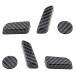 Autoistme reguleerimisnupu nupu l&uuml;liti trimm Tesla mudeli 3 Y mudeli 3 mudeli Y 2017&ndash;2022 katte ABS kroomitarvikute jaoks s&uuml;sinikkiust must v&auml;rv