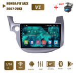 Android Carplay jaoks HONDA FIT JAZZ 2007-2013 autoraadio multimeedia videopleier GPS-navigatsioon WIFI 2+32GB 1+16GB,A black