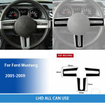 Ford Mustang 2005 2006 2007 2008 2009 Tarvikud Auto Must Siseosa Rooliratta Katte Kleebis Plastik black LHD