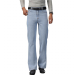 Meeste suvised laienevad teksad Saapal&otilde;ikega jalaga laienev Meeste Disainer Klassikalised Denim Teksad Helesinised Teksad 28 helesinine v&auml;rv