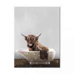 Abstraktsed loomad suplevad, puhuvad mullid, l&otilde;uend, maalivad armsad plakatid ja tr&uuml;kised Moodne kaunistus seinakunst elutuppa, lastetuba 21X30cm No Frame