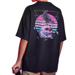 Raven Skull T-s&auml;rk Vintage Youth Tagasi Prindi Lahedad kingitused 100% puuvill EU suurus l&uuml;hikeste varrukatega topsid Tee Homme EU Size L