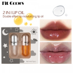 Fit Colors Lip Lip Liquid kapsel, kaks paigaldatud niisutavat huule&otilde;li huulel&auml;ige Liquid Liquid Suite Box 4ml*2pcs
