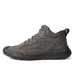 K&auml;sitsi &otilde;mmeldud nahast meeste saapad Ehtsast nahast vabaaja nahast kingad Meeste poolsaapad 39 hall v&auml;rv