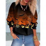 S&uuml;gistalvine Halloweeni kapuuts naiste &uuml;markaelusega k&otilde;rvitsastrelliga dressipluus Bat Ghost pulloverid M roosa