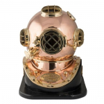 Antiikne reproduktsioon meresukelduja dekoratiivne sukeldumiskiiver koos kirjutuslauaga Nautical Replica maal&auml;hedase vintage kodukaunistusega kingitused