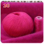 50+20g/komplekt Knitting Yarn Ball Baby K&auml;sitsi kootud ka&scaron;miirl&otilde;ng 100% Mongoolia ka&scaron;miirvillane ka&scaron;miir 20