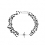 Meeste k&auml;ekett Hip Hop Style All Match Cross Trendikas retro stiilis K&auml;ekett Kingitus h&otilde;be