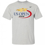 Us Open Tennise meistriv&otilde;istluste logo 2019 Unisex T-s&auml;rk Novak Djokovic White S