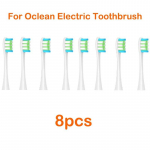 8 tk asenduspead Oclean Flow/x/ X Pro/ Z1/ F1/ One/ Air 2 /se harjapead Pehme Dupont Sonic hambaharja vaakumharjastega 8pcs Wgreen