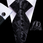 Hi-Tie Fashion Meeste Roheline Soild Kaelalips Hanky ​​Mansetin&ouml;&ouml;bid &auml;ripulmadeks N-3346