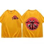 Trend Anime Helluva Boss Print T-s&auml;rgid Unisex Naiste Mood Multikad l&uuml;hikeste varrukatega T-s&auml;rk Suvine vabaaja puhtast puuvillast lahtine T-s&auml;rk 2XL