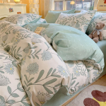 Neljaosaline puhtast puuvillast neljaosaline komplekt, puhas puuvill, v&auml;rske ja paks, kolmeosaline tekikate igaks aastaajaks 1.2m bed sheet 3pcs