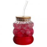 Creative klaastass kaanega ja k&otilde;rrekohvipiimamahla kruus 550ml