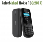 Renoveeritud Nokia originaal Nokia 130 (2017. aasta) GSM 900 / 1800 Kahe SIM-kaardiga Vabastatud Mobiiltelefon 2 SIM-kaardiga No charger must