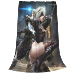 Sex Girl NieR Automata Velvet Throw tekid 2B 9S M&auml;ngutekid voodipesuks Reisimiseks Pehme Palus &otilde;huke tekk 75x100cm 30x40inch