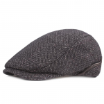 Keskealiste ja eakate bareti m&uuml;ts s&uuml;gistalvine eesmine m&uuml;ts Paks k&otilde;rvakaitsekork Peaked Cap Newsboy meeste m&uuml;tsid L(58cm) tumehall v&auml;rv